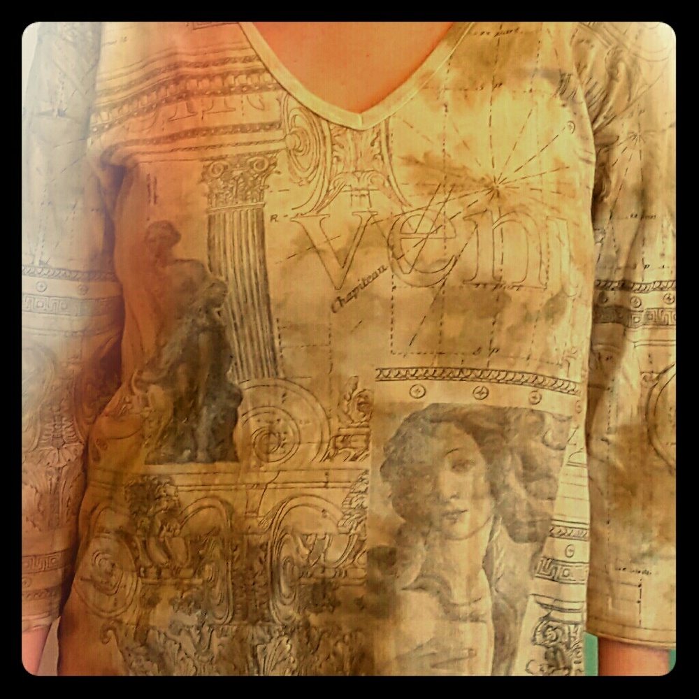 Glima vintage Italian Venus theme shirt